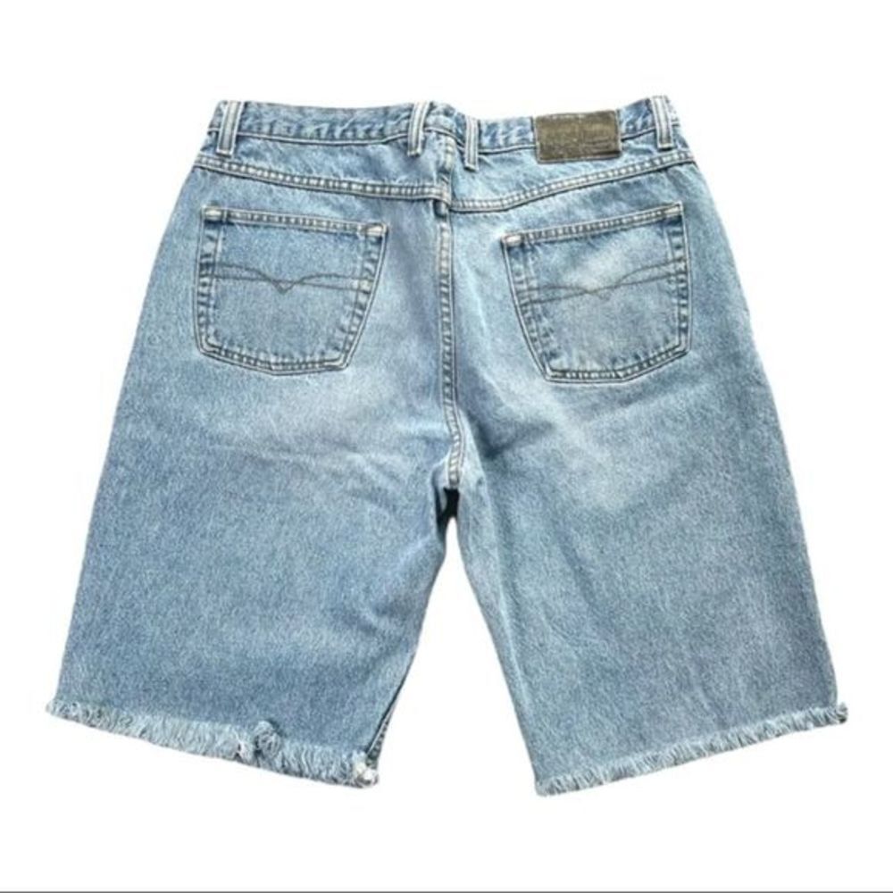 Vintage‎ Anchor Blue Loose cut off Jean shorts 38 - Picture 2 of 6